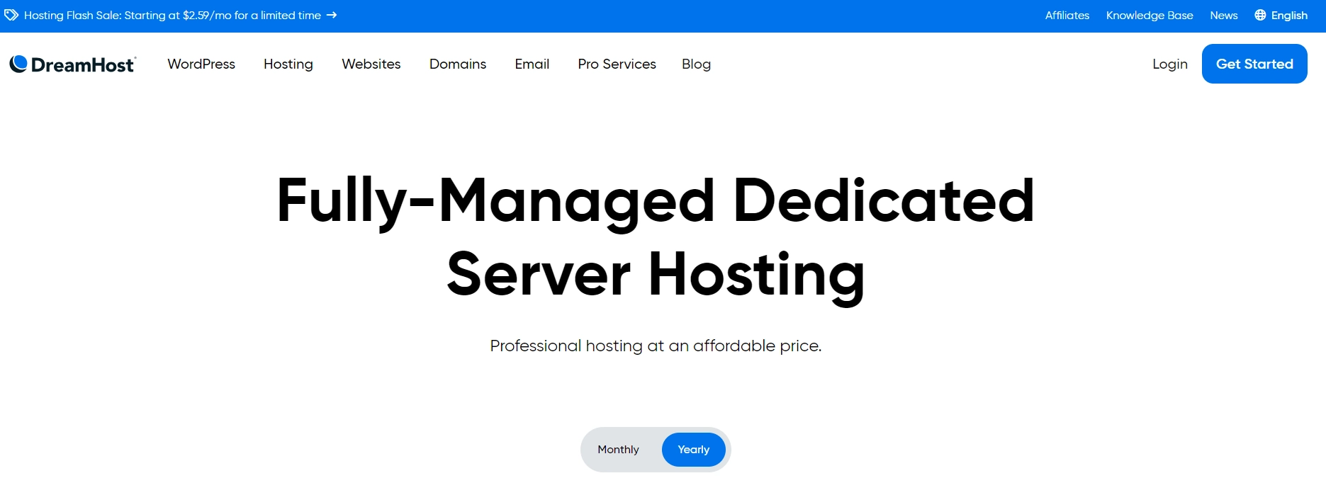 DreamHost – Fast & Reliable Hosting Server 
