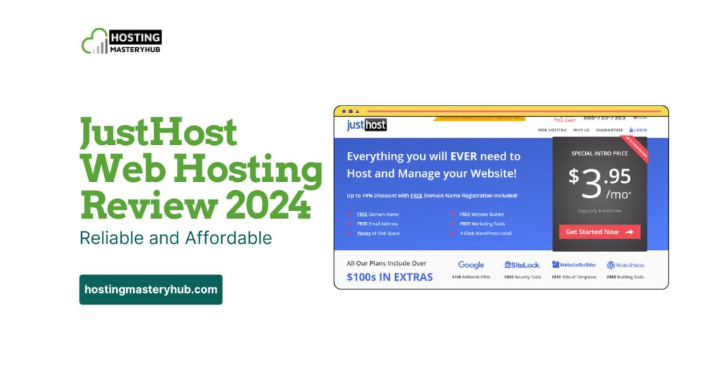 JustHost Web Hosting Review 2024