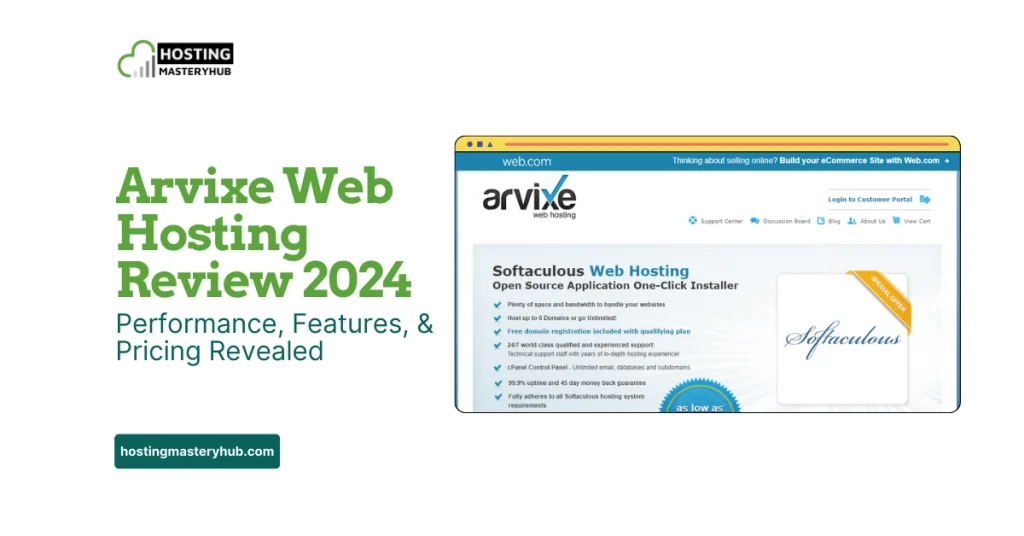 Arvixe Web Hosting Review 2024