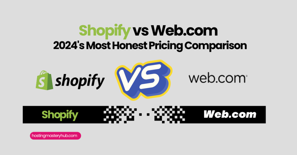 Shopify vs Web.com 2024: Which Ecommerce Platform Reigns Supreme?